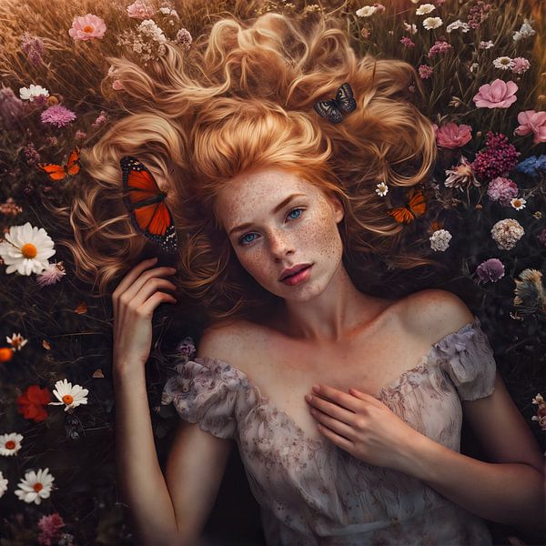 Beauty in der Blumenwiese von Silvio Schoisswohl