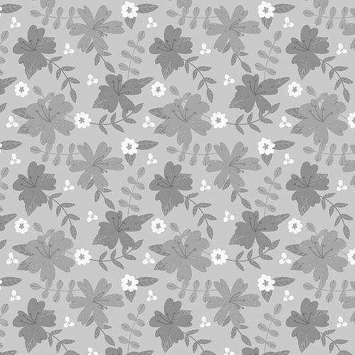 Tropical jungle - black and white jungle