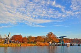 Molen en brug in Laag-Keppel van Jaimy Buunk