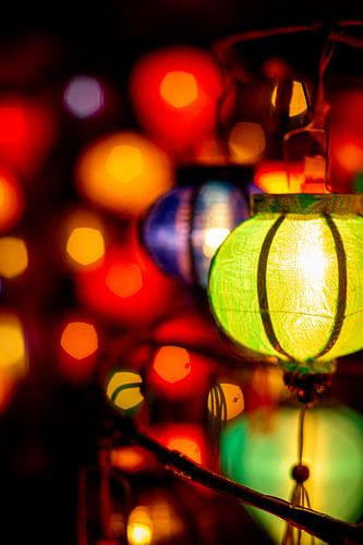 Lampionnen in Hoi An, Vietnam von Gijs de Kruijf