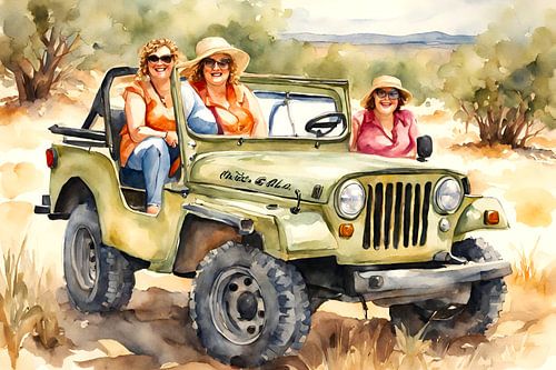 Cosy ladies on Safari