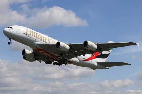 Emirates A380 Takeoff - AMS