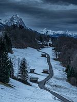 Wintersfeer in Wamberg bij Garmisch - Partenkirchen