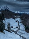 Wintersfeer in Wamberg bij Garmisch - Partenkirchen van Markus Weber thumbnail