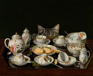 a Tea Set (with a Cat)