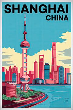 Shanghai, Chine sur Poster Art Shop