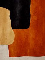 Organische abstracte kunst - aardse tinten