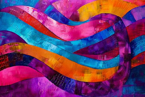 abstracct digitaal schilderij