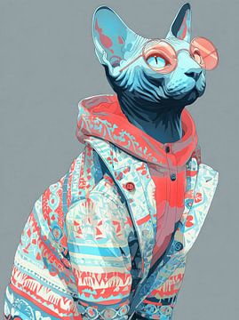 Hipster Cat 17 by JBJart Justyna Jaszke