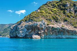 Wunderschöne Aussicht auf die Westküste von Lefkas von Linda Herfs
