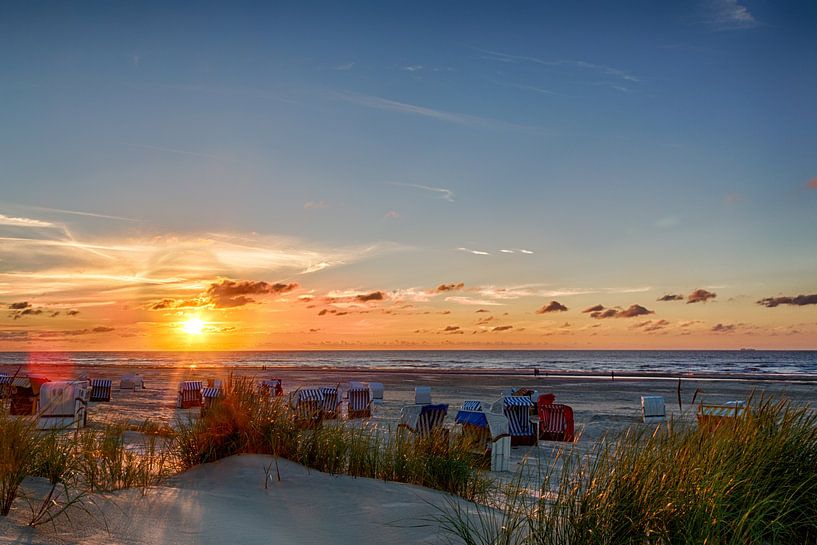 Sonnenuntergang auf Juist von Dirk Rüter