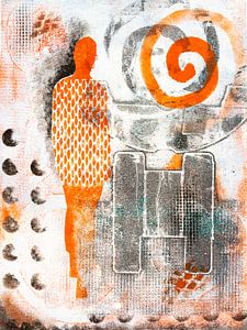Orange Frau