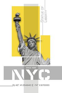 NYC Freiheitsstatue | gelb