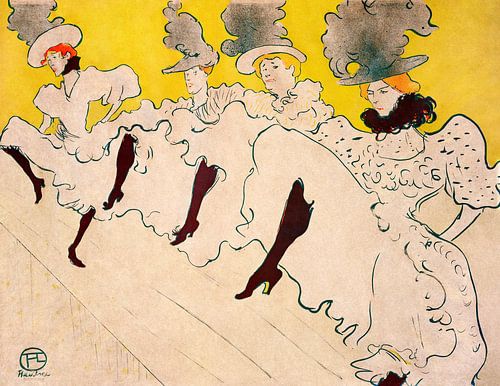Henri de Toulouse-Lautrec – Mademoiselle Églantine’s Troupe (1896) | Vintage Art Nouveau Poster Print