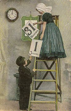 Neujahrskarte um 1904