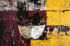 Abstrakte Schale mit dynamischen Farben von Art & Soul Creations