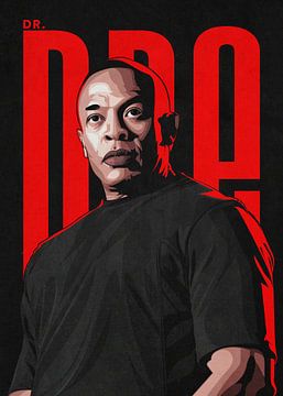 Porträt von Dr. Dre von DEN Vector