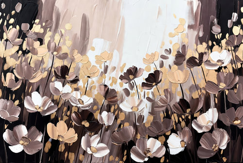 Bloemenveld | Bloesems | Pasteltinten | Dromerig
