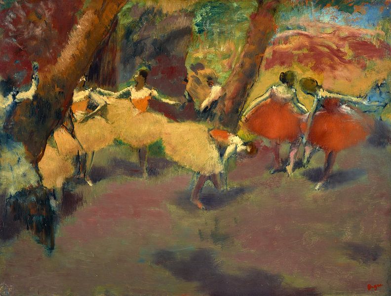 Vor dem Auftritt, Edgar Degas von Meisterhafte Meister