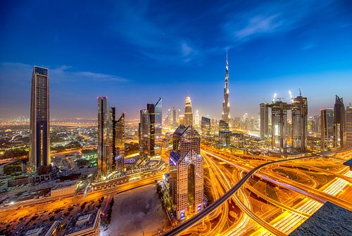 Burj Khalifa - Sheikh Zayed Road en Al Safa street