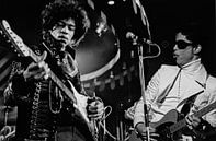 Jimi Hendrix et Prince sur scène. par Brian Morgan Aperçu