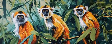 Peindre les singes de la jungle sur Caprices d'Art