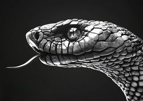 Snake "The snake's gaze: fascination and danger"
