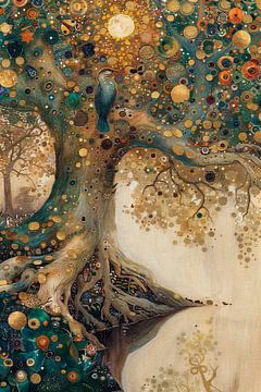 Peekaboo in the Cosmic Tree by Whale & Sons