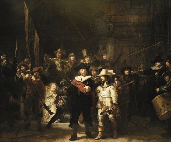 La Garde de nuit, Rembrandt van Rijn par Rembrandt van Rijn