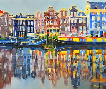 Die Grachten von Amsterdam von Branko Kostic