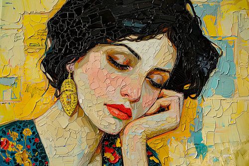 schilderachtig beeld van vrouw