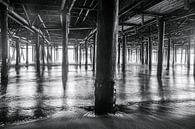Schöne Linien, die von den Pfeilern des Santa Monica Pier gebildet werden von Retinas Fotografie Miniaturansicht