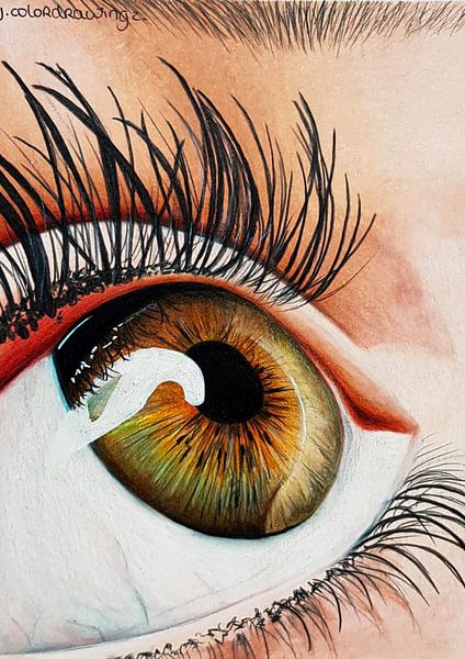 Eye2 Drawing by J.colordrawingz_