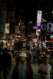 Kathmandu nach Sonnenuntergang