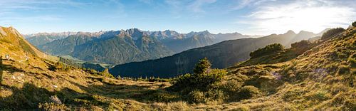 Lechtaler Alpen bij zonsondergang