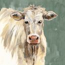 Witte koe op salie, Silvia Vassileva van Wild Apple thumbnail
