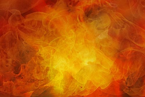 Nature element Fire, abstract background texture in yellow, orange and red, for themes like climate 