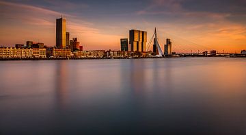 Zonsondergang in Rotterdam van Patrick Rodink