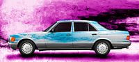 Mercedes-Benz S-Klasse W 126 Art Car in blue von aRi F. Huber Miniaturansicht