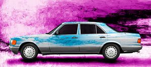 Mercedes-Benz S-Klasse W 126 Art Car in blue