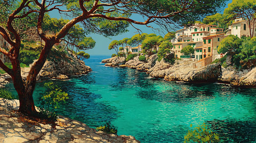 Mallorca spanje landschap artistiek panorama
