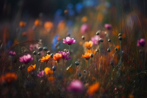 Colorful Field Flowers No 1