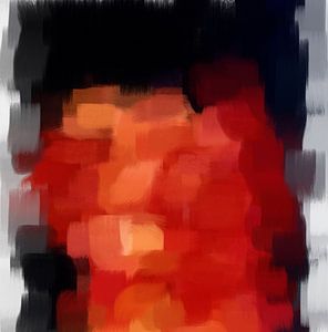 Abstract in rood zwart