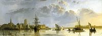 Blick auf Dordrecht von Norden, Aelbert Cuyp von Meesterlijcke Meesters Miniaturansicht