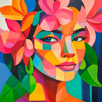 Kleurrijke bloemen en een verscheidenheid aan kleuren van Poster Art Shop
