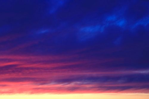 Fantastic sunrise on the Baltic Sea