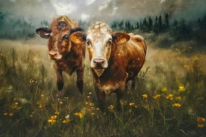 Des vaches dans la vallée