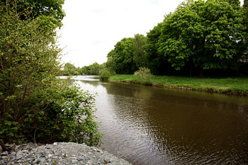 Blick auf die Hase und das Ufer