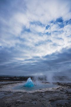Strokkur Geyser at the Golden Circle in Iceland by Patrick Groß