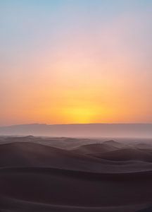 Coucher de soleil magique Sahara